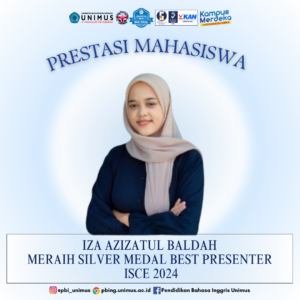 Read more about the article Mahasiswa PBI Iza Azizatul Baldah Raih Silver Medal di ISCE 2024