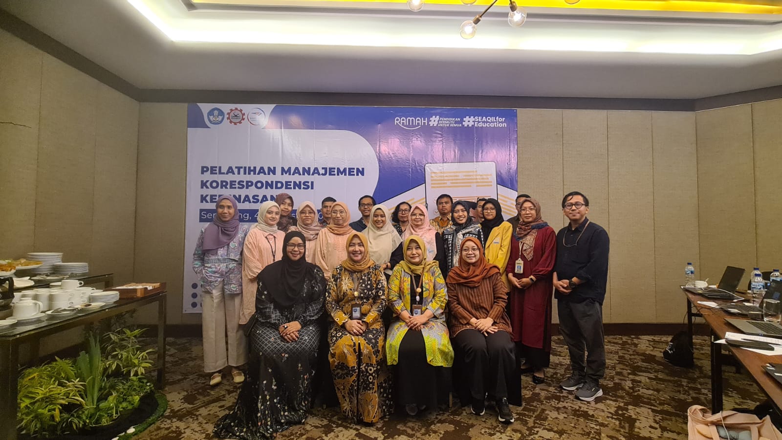 Perkuat Kerja Sama, PBI UNIMUS Ikuti Pelatihan Manajemen Korespondensi Kedinasan dari SEAQIL