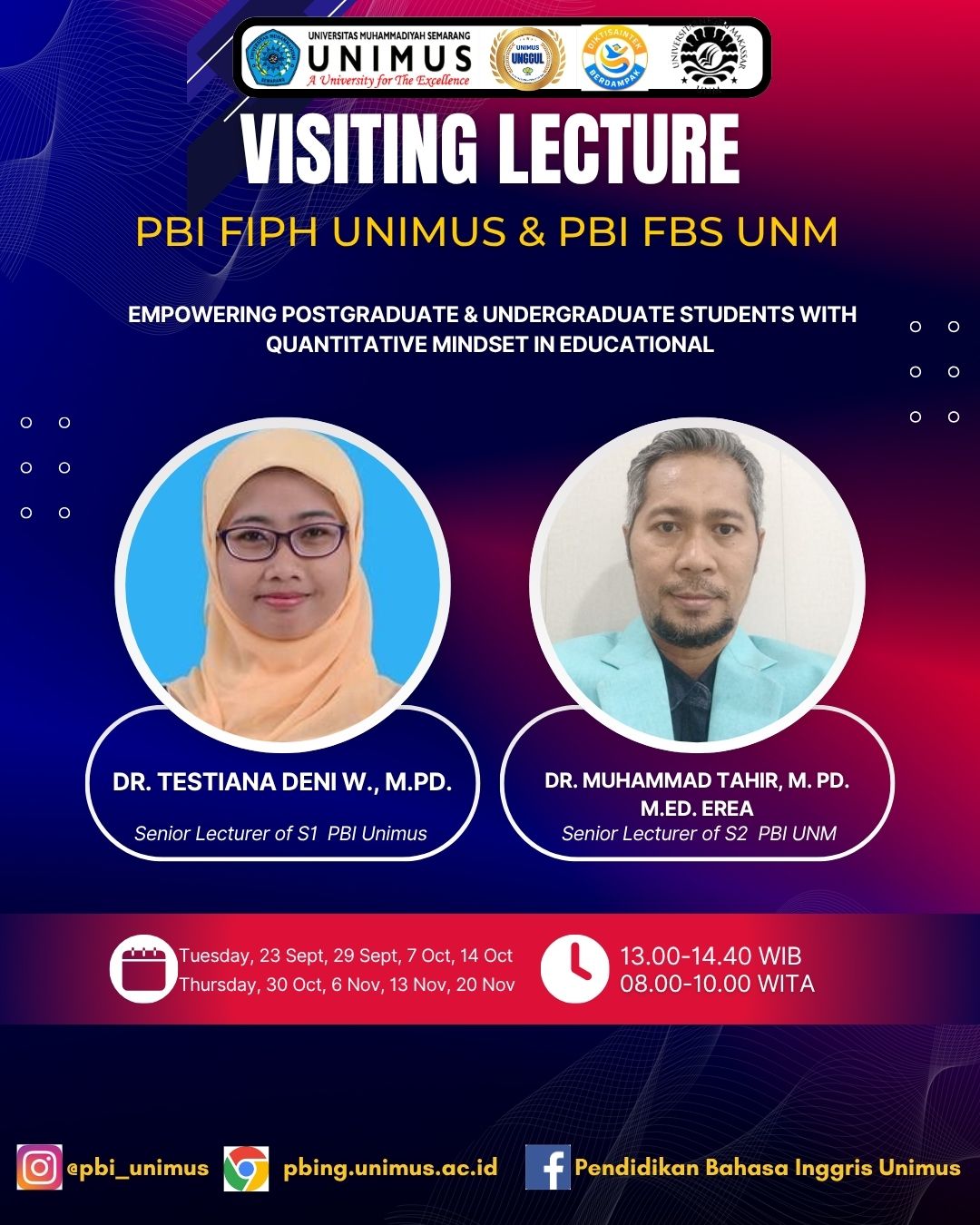 Visiting Lecture Kolaboratif UNIMUS dan UNM: Mengembangkan Quantitative Mindset Mahasiswa dalam Pendidikan