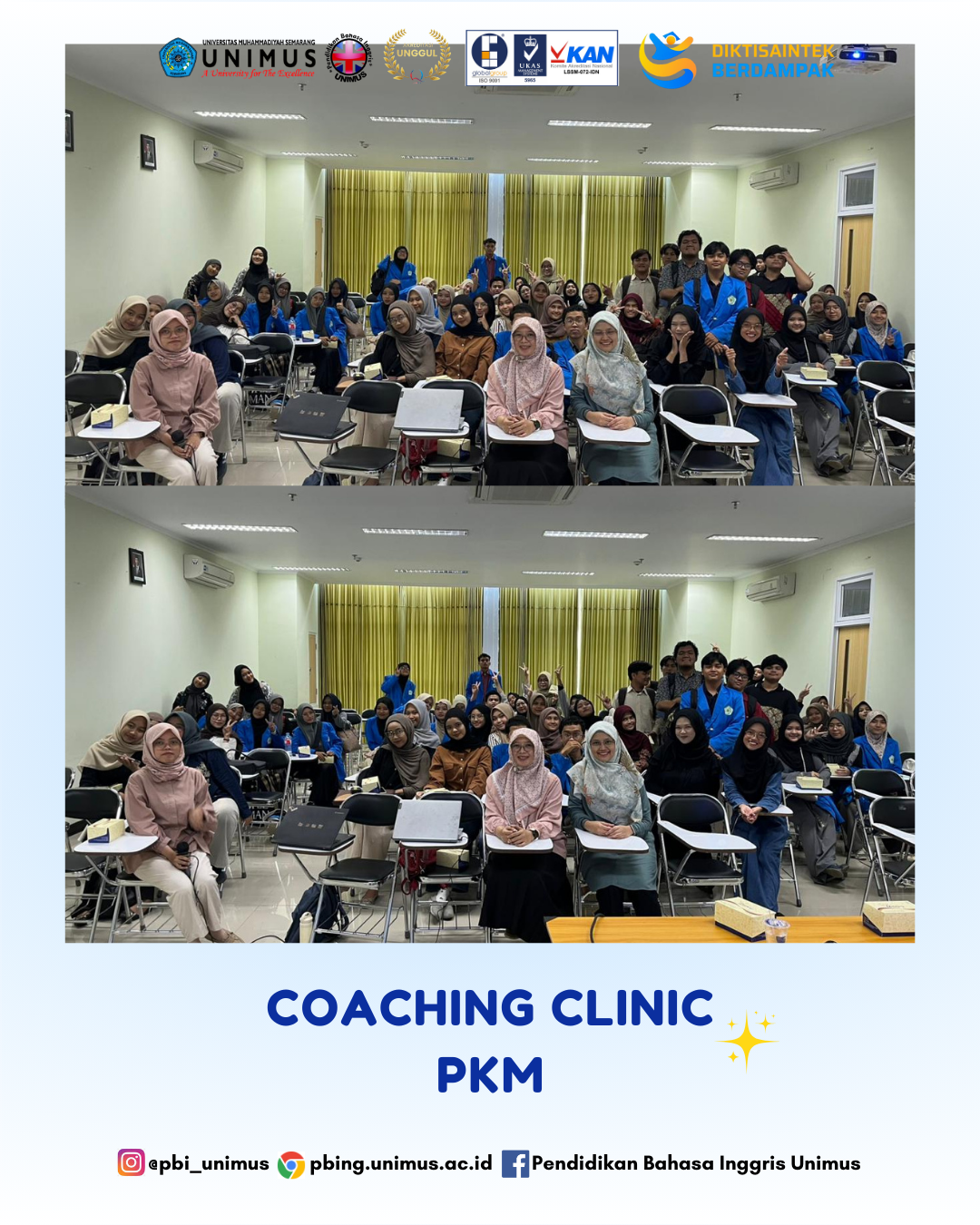 Read more about the article PBI UNIMUS Gelar Coaching Clinic PKM untuk Tingkatkan Kualitas Proposal Mahasiswa