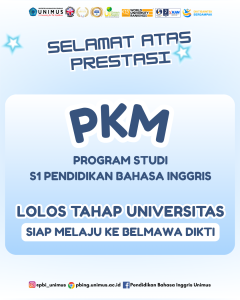 Read more about the article PKM Mahasiswa PBI UNIMUS Lolos Tahap Universitas, Siap Melaju ke Belmawa Dikti