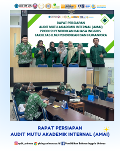 Read more about the article Prodi S1 Pendidikan Bahasa Inggris UNIMUS Gelar Rapat Persiapan AMAI 2026