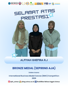 Read more about the article Mahasiswa PBI UNIMUS Raih Bronze Medal pada International Business Model Canvas Competition 2026